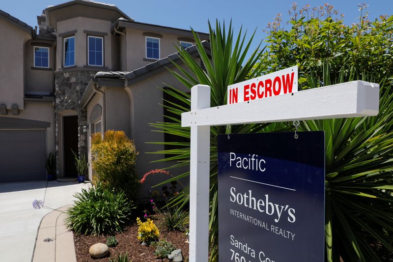 &copy; Reuters. 米中古住宅販売仮契約指数、6月は16.6％上昇　予想上回る