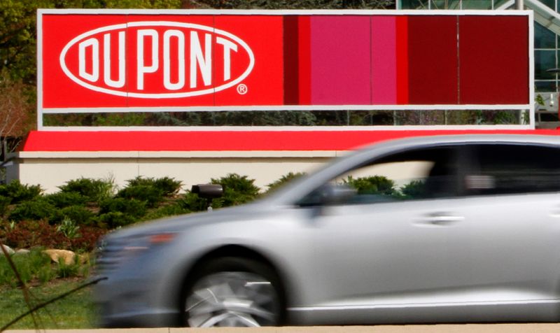 &copy; Reuters. A view of the Dupont logo on a sign at the Dupont  Chestnut Run Plaza  facility near Wilmington, Delaware