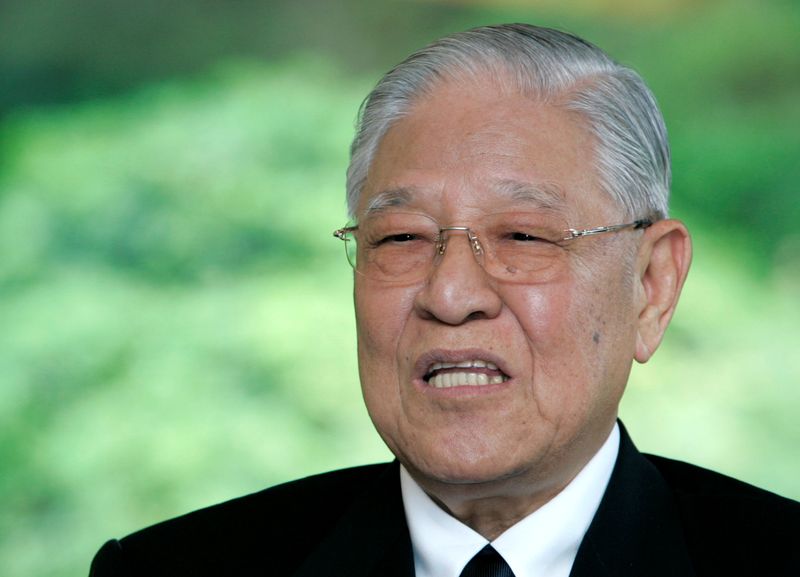 &copy; Reuters. 台湾の李登輝元総統が死去、民主化推進　「二国論」で中国に対抗