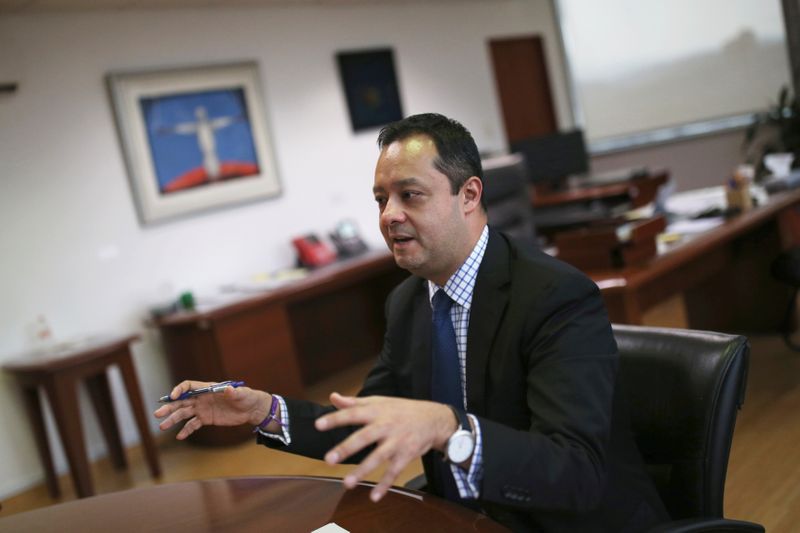 &copy; Reuters. Mexico&apos;s Undersecretary of Finance and Public Credit Gabriel Yorio speaks during an interview with Reuters in Mexico City