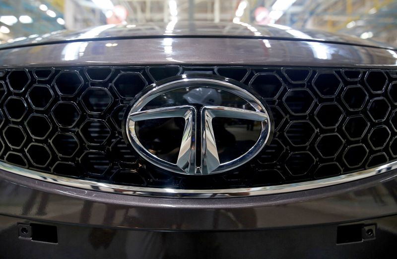 &copy; Reuters. A Tata Tigor car is pictured at the assembly line inside the Tata Motors car plant in Sanand, on the outskirts of Ahmedabad
