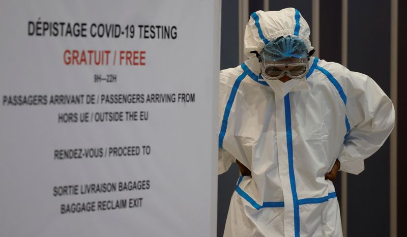 &copy; Reuters. LA FRANCE A ENREGISTRÉ 1.346 NOUVEAUX CAS DE CONTAMINATION AU CORONAVIRUS