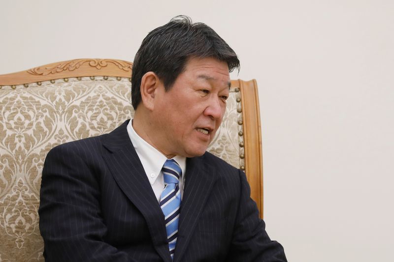 &copy; Reuters. 5─7日に訪英し２国間貿易について協議＝茂木外相