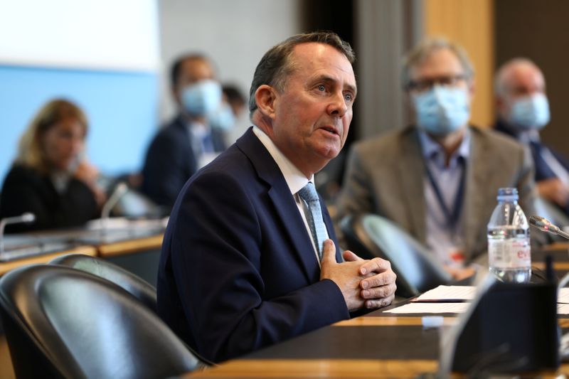 &copy; Reuters. Britain&apos;s candidate for General Director of the World Trade Organization (WTO) Liam Fox attends the General Council meeting in Geneva