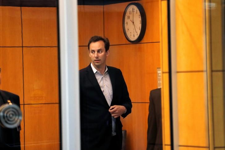 &copy; Reuters. Former Uber engineer Anthony Levandowski leaves the federal court after his arraignment hearing in San Jose