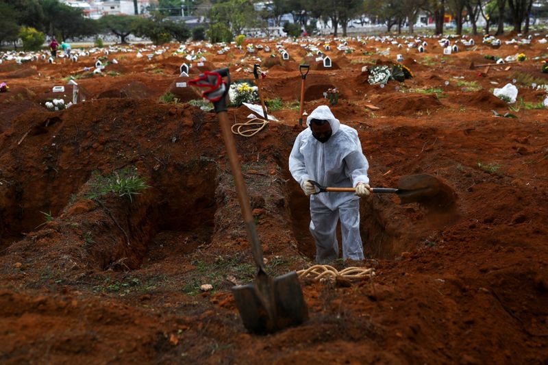 © Reuters. Outbreak of the coronavirus disease (COVID-19), in Sao Paulo