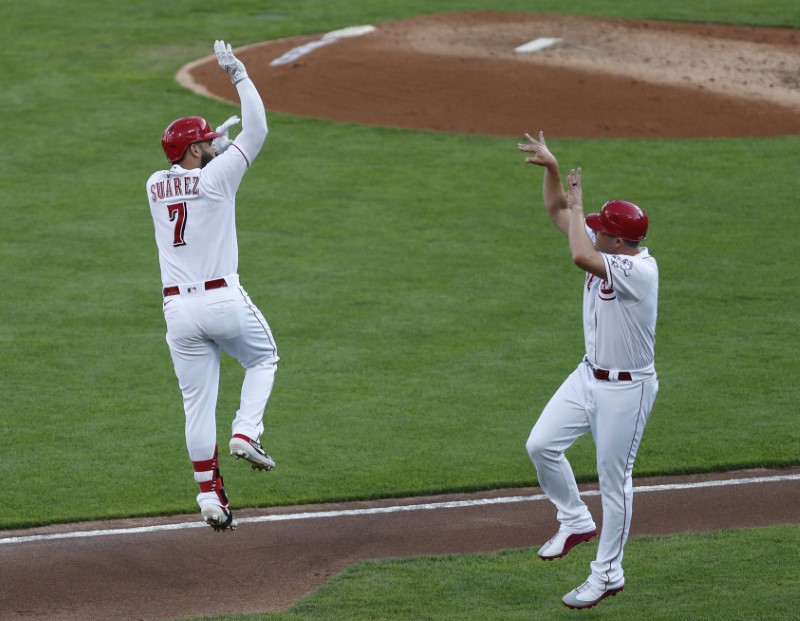 © Reuters. MLB: Cleveland Indians at Cincinnati Reds