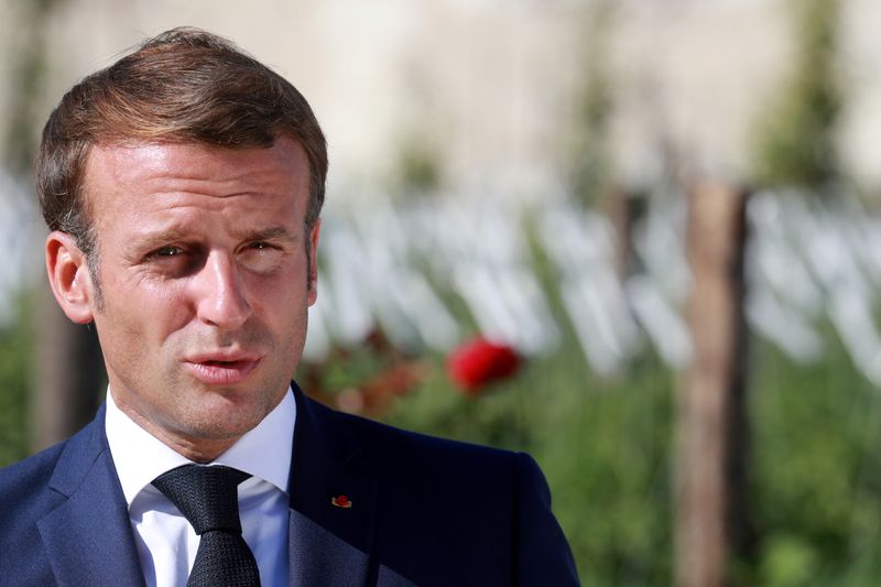 &copy; Reuters. EMMANUEL MACRON SE RENDRA JEUDI AU LIBAN, DIT L&apos;ELYSÉE