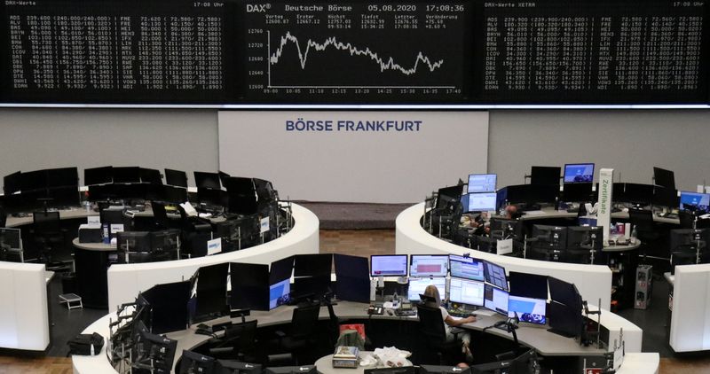 &copy; Reuters. The German share price index DAX graph is pictured at the stock exchange in Frankfurt