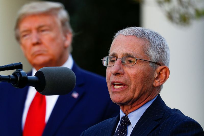 &copy; Reuters. FOTO DE ARCHIVO: Anthony Fauci en Washington D.C.