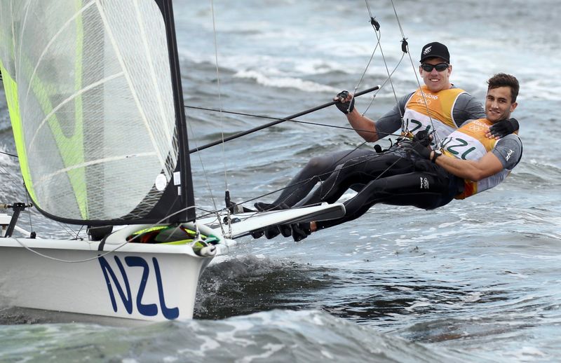 &copy; Reuters. FILE PHOTO: Sailing - Men&apos;s Skiff - 49er - Race 10/11/12