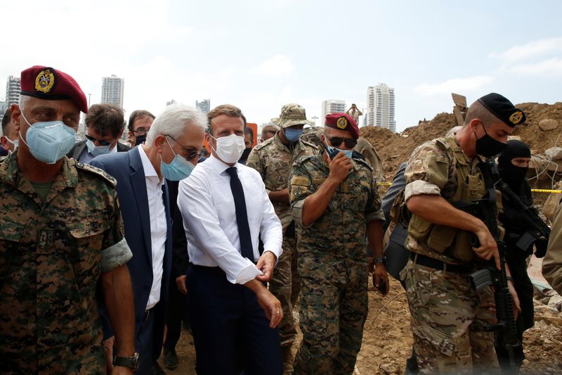 &copy; Reuters. ماكرون يقول إن مساعدات لبنان لن تذهب إلى &quot;الأيدي الفاسدة&quot;