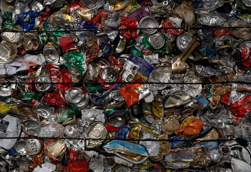 &copy; Reuters. Separate cans are seen at Amarsul plant in Seixal