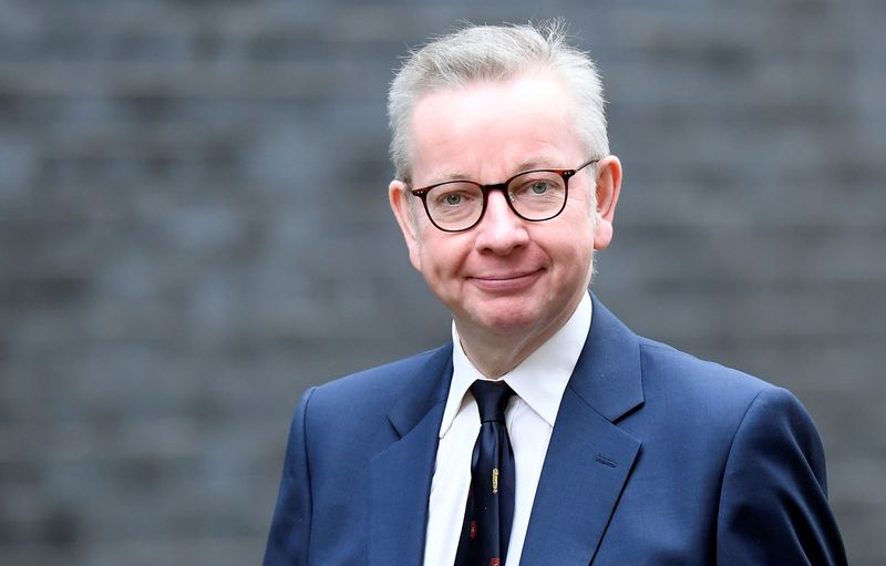 © Reuters. FILE PHOTO: Michael Gove arrives at Downing Street in London
