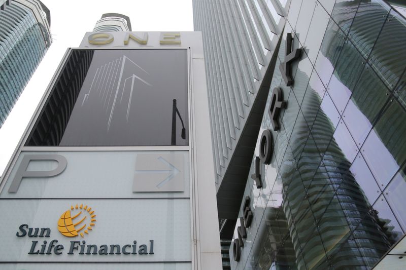 &copy; Reuters. The Sun Life Financial logo is seen at their corporate headquarters in Toronto