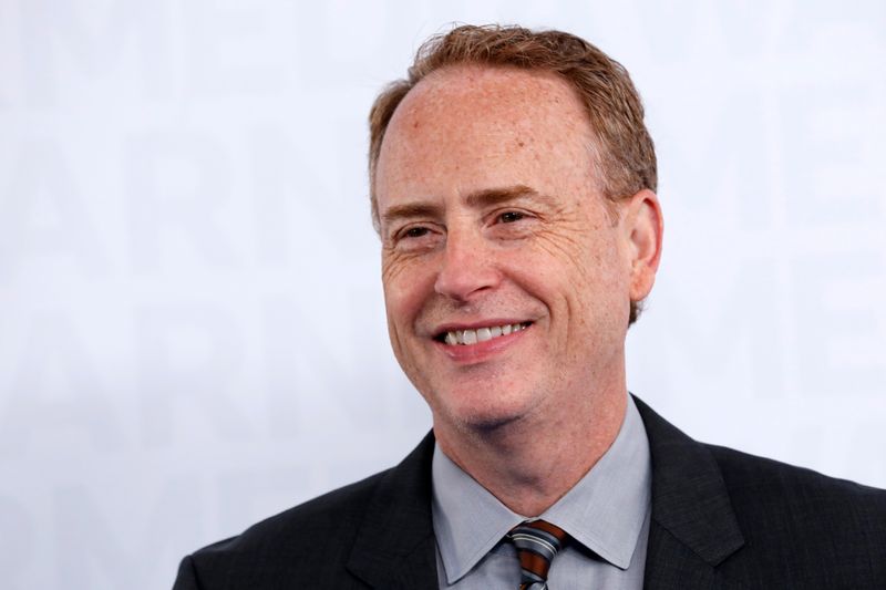 &copy; Reuters. FILE PHOTO:  Bob Greenblatt, Chairman of WarnerMedia Entertainment  poses as he arrives at the WarnerMedia Upfront event in New York