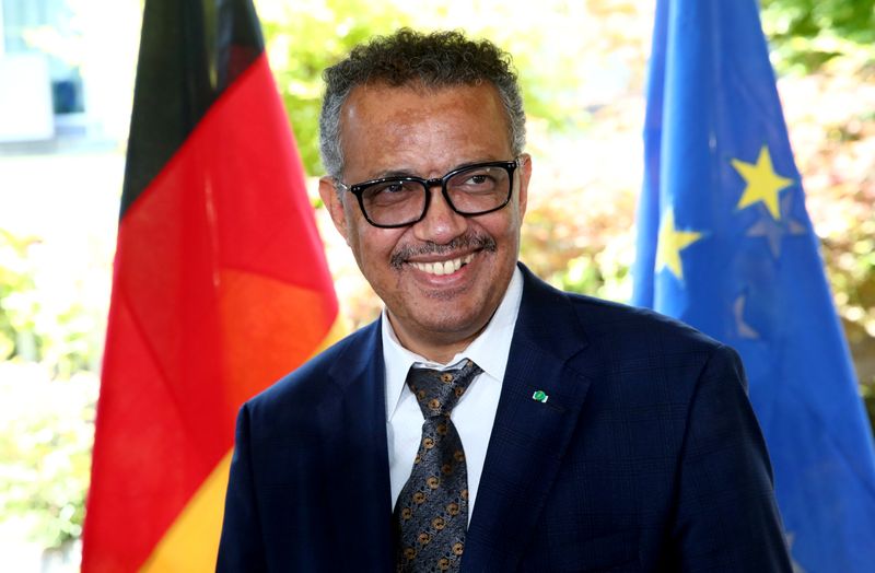 © Reuters. FILE PHOTO: Tedros Adhanom Ghebreyesus, Director-general of the World Health Organization (WHO), attends a news conference in Geneva