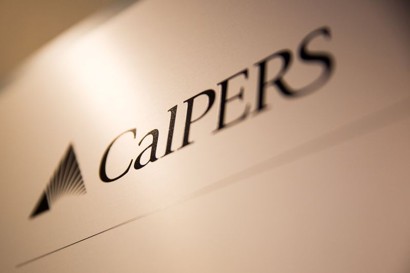 &copy; Reuters. A sign at CalPERS headquarters in Sacramento