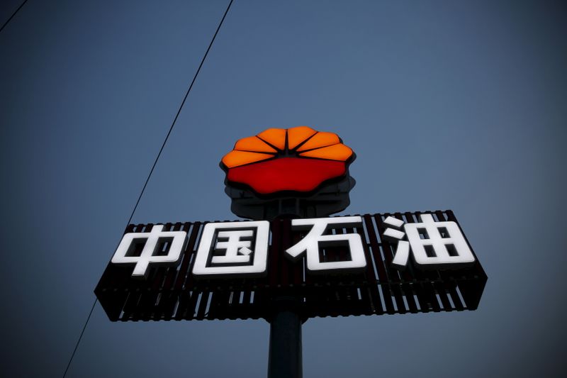 &copy; Reuters. Foto de archivo del logo de PetroChina en una gasolinera en Pekín