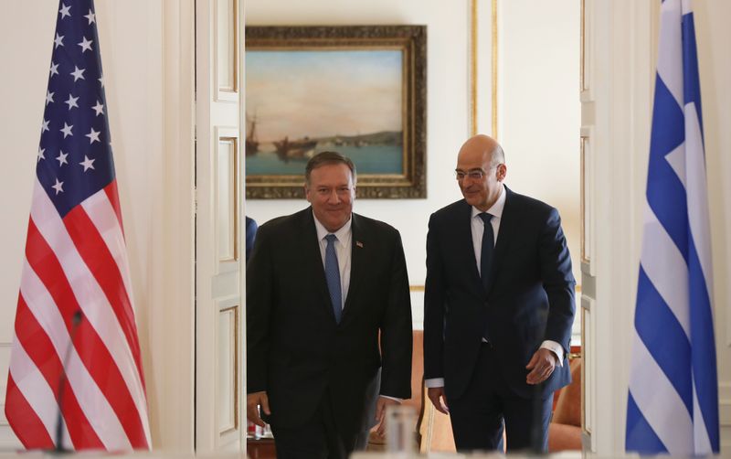 &copy; Reuters. U.S. Secretary of State Mike Pompeo visits Greece