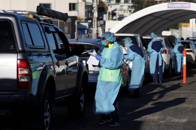 &copy; Reuters. Outbreak of the coronavirus disease (COVID-19) in Sydney