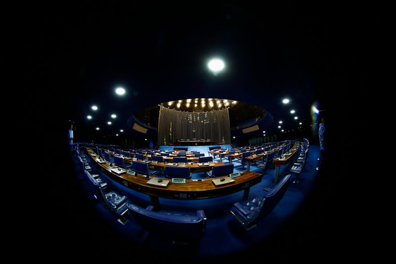 &copy; Reuters. Vista do plenário do Senado, em Brasília (DF)