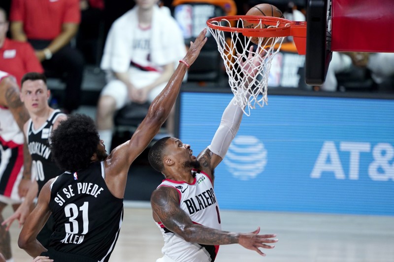&copy; Reuters. NBA: Portland Trail Blazers at Brooklyn Nets
