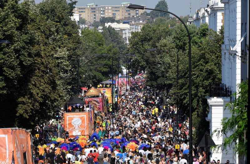 &copy; Reuters. Notting Hill Carnival in London