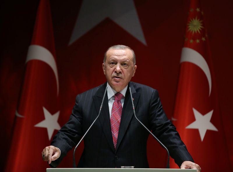 © Reuters. أردوغان: تركيا قد تعلق علاقاتها مع الإمارات بعد اتفاقها مع إسرائيل