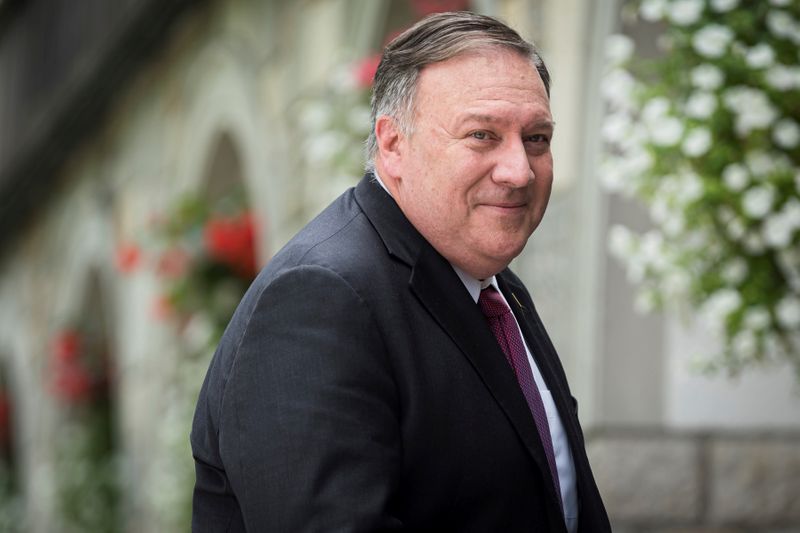 &copy; Reuters. Secretário de Estado dos EUA, Mike Pompeo, durante visita à Eslovênia