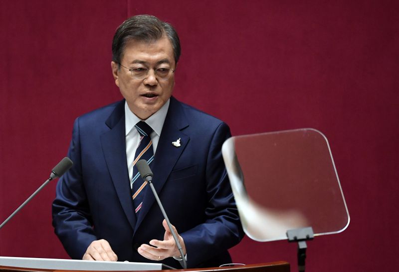South Korea’s Moon says always ready to talk with Japan over historic disputes