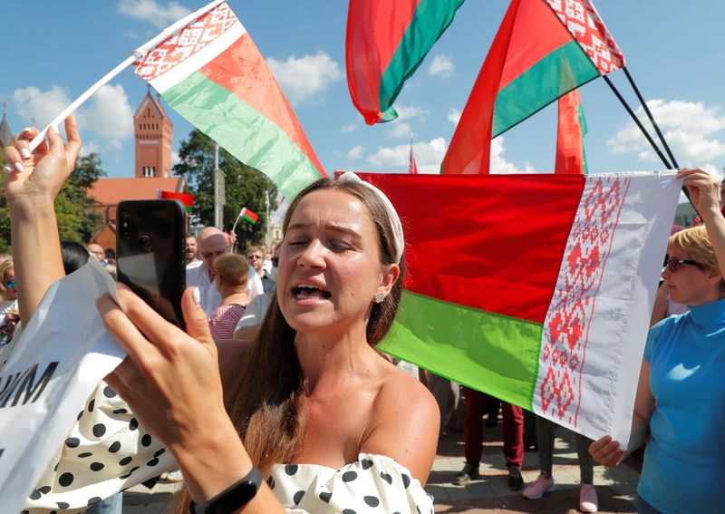 &copy; Reuters. ضغوط متزايدة على رئيس روسيا البيضاء في ظل خطط لتنظيم احتجاجات متنافسة