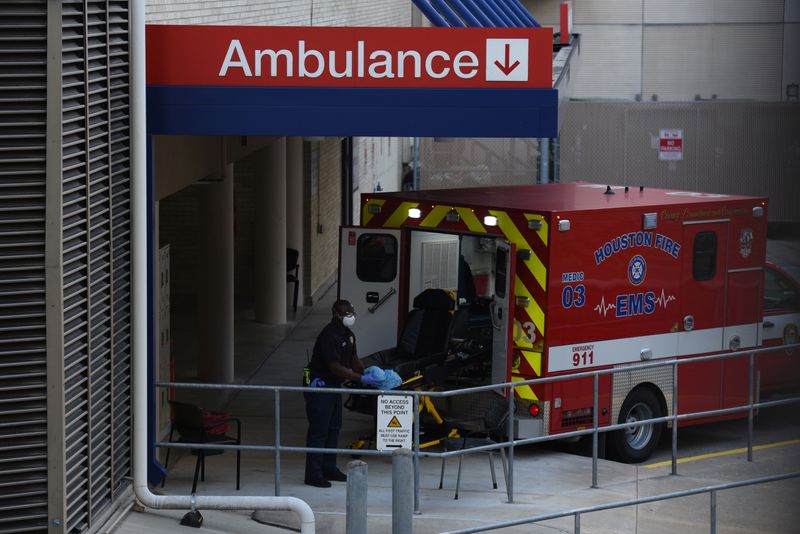 &copy; Reuters. FILE PHOTO: Spread of the coronavirus disease (COVID-19) in Houston, Texas