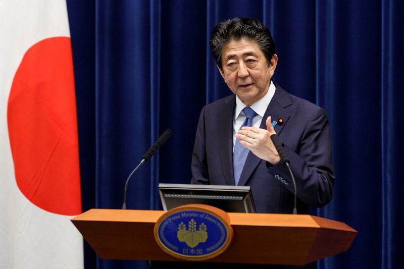 &copy; Reuters. 安倍首相が都内の病院に入る、検査か　国内メディア報道