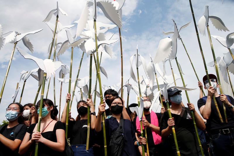 &copy; Reuters. 情報ＢＯＸ：タイで反政府デモ、政権退陣から王室改革まで要求