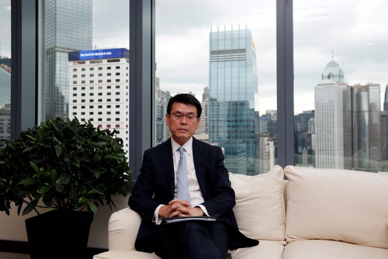 &copy; Reuters. Hong Kong Commerce and Economic Development Secretary Edward Yau attends an interview in Hong Kong