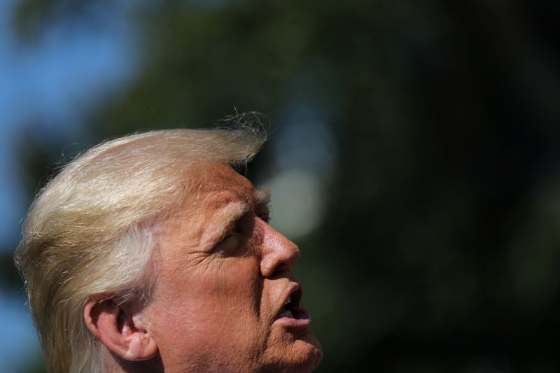 &copy; Reuters. Presidente dos EUA, Donald Trump, na Casa Branca