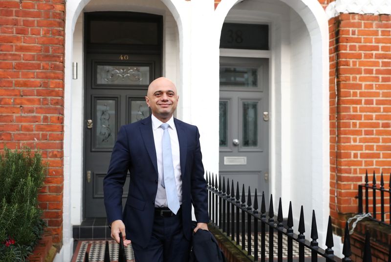 &copy; Reuters. Former Chancellor of the Exchequer Sajid Javid leaves his home in London