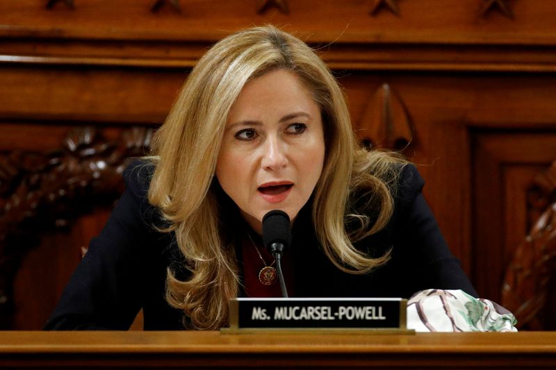 &copy; Reuters. FILE PHOTO: Rep. Debbie Mucarsel-Powell, D-Fla., votes to approve the first article of impeachment against President Donald Trump during a House Judiciary Committee meeting on Capitol Hill, in Washington