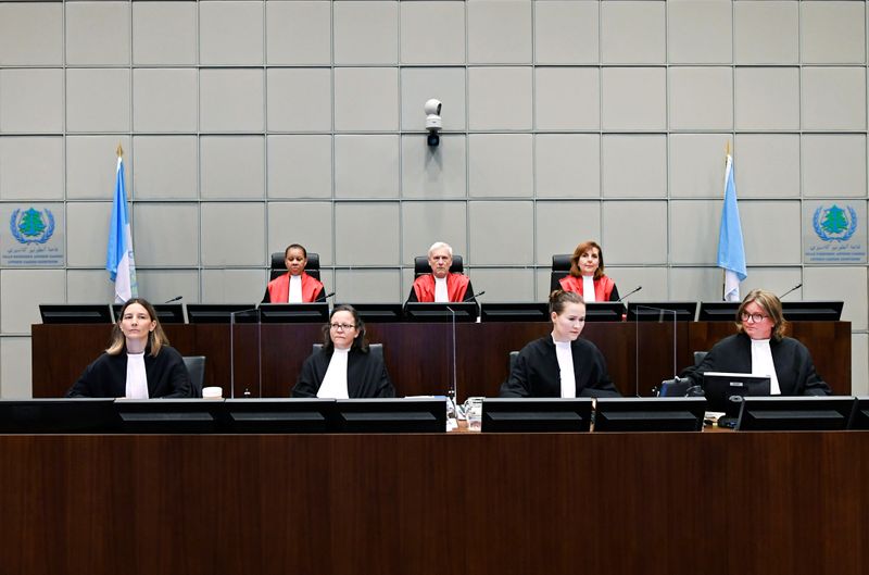 © Reuters. Session of the UN-backed Lebanon Tribunal in Leidschendam