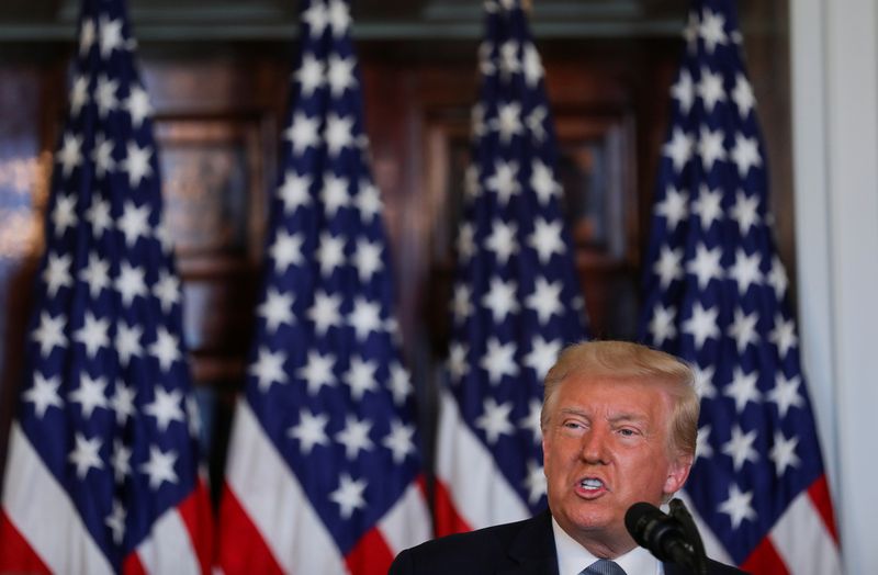 &copy; Reuters. Presidente dos EUA, Donald Trump, durante cerimônia na Casa Branca