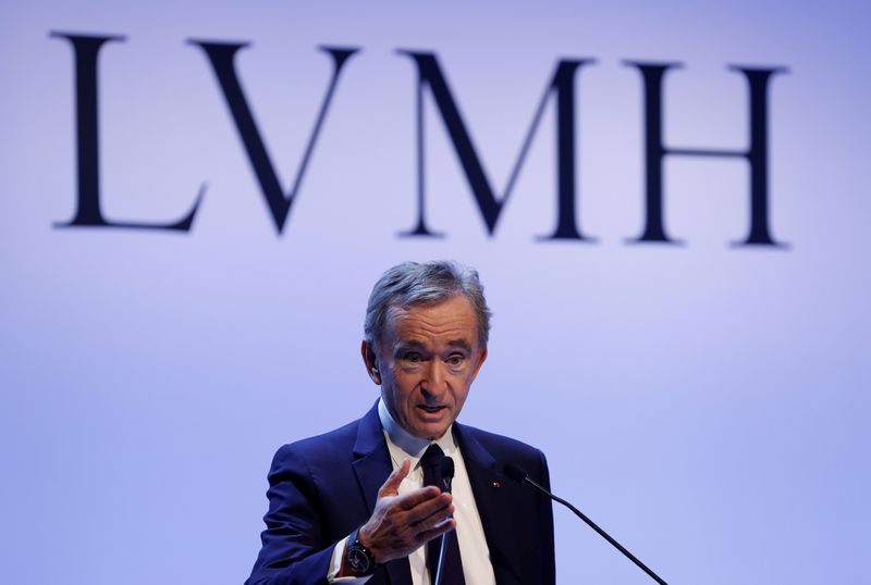 © Reuters. ACCORD DE PARTENARIAT ENTRE LES HOLDINGS DES FAMILLES ARNAULT ET LAGARDÈRE
