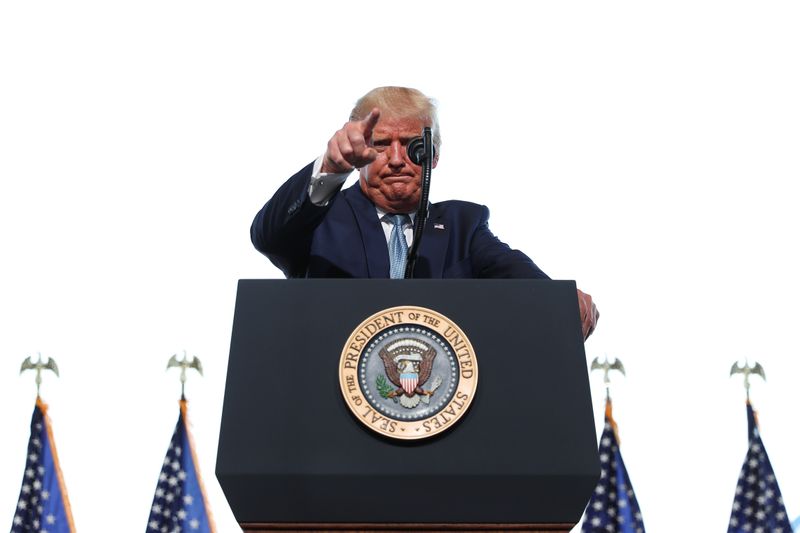&copy; Reuters. Presidente dos EUA, Donald Trump, em Yuma, no Arizona