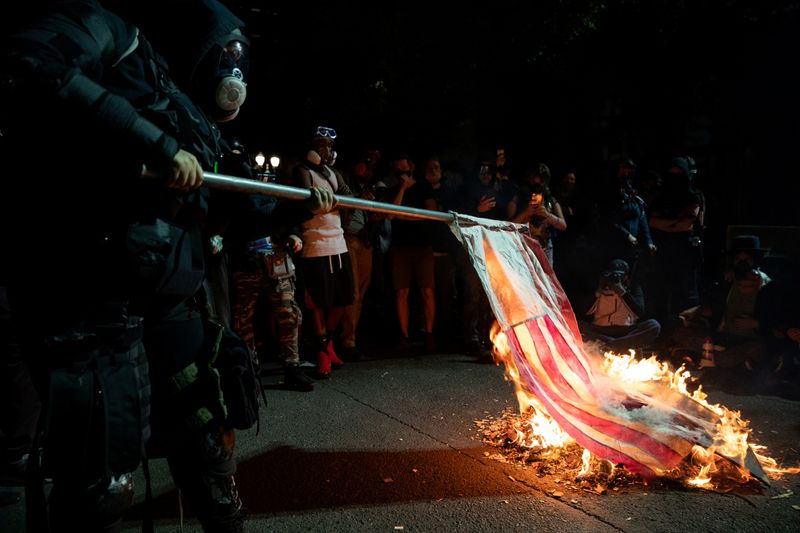 &copy; Reuters. Protesto em Portland