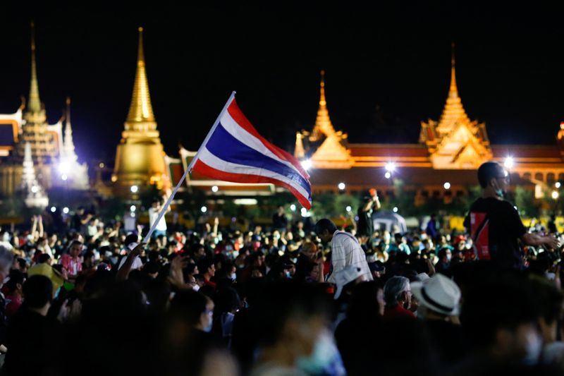Thai protesters challenge monarchy as huge protests escalate