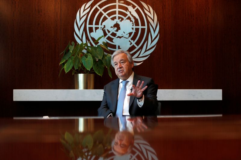 &copy; Reuters. أمين عام الأمم المتحدة: لا إجراء بشأن العقوبات الدولية على إيران بسبب شكوك