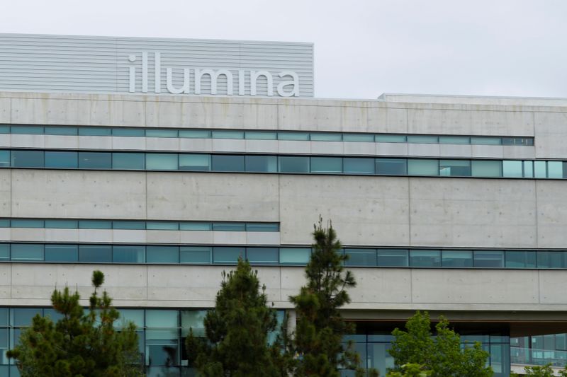 &copy; Reuters. A new office building housing genetic research company Illumina is shown in San Diego, California