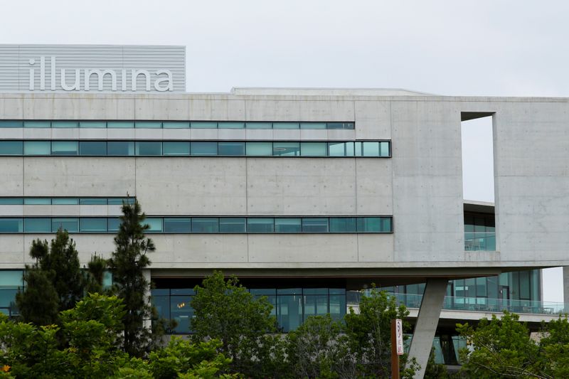 &copy; Reuters. FILE PHOTO: A new office building housing genetic research company Illumina is shown in San Diego, California