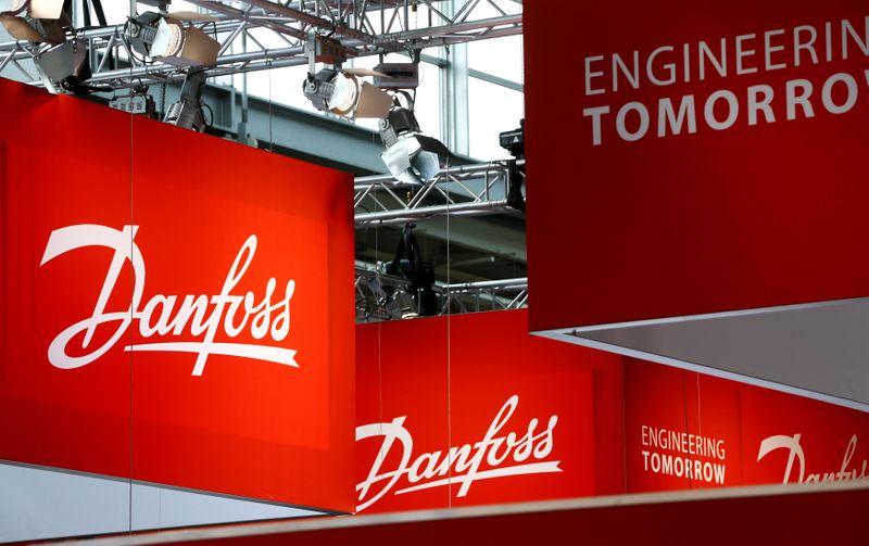 &copy; Reuters. The logo of the Denmark&apos;s Danfoss Group is pictured in Hanover