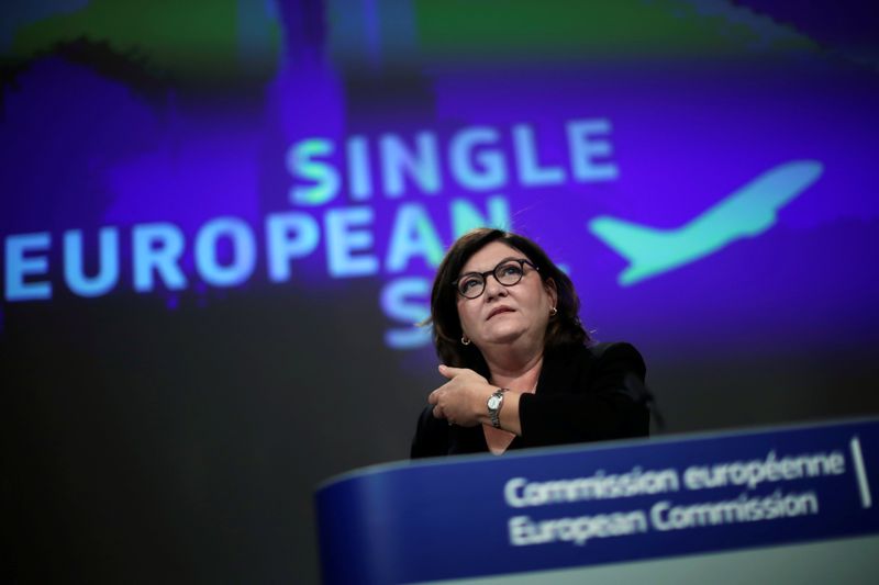 &copy; Reuters. European Commissioner for Transport Adina-Ioana Valean holds a new conference in Brussels